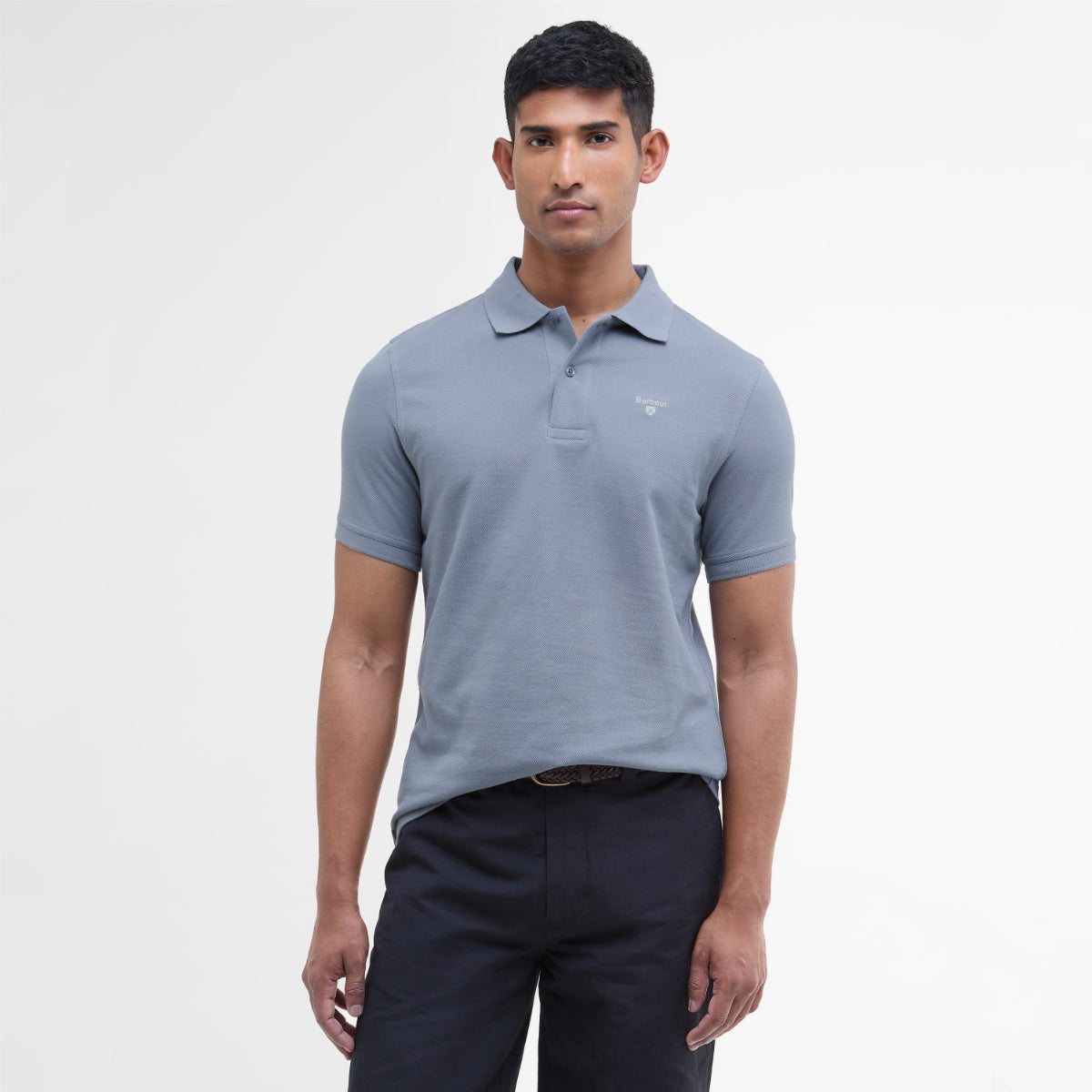 Barbour Men's Sports Polo Shirt | Washed Blue