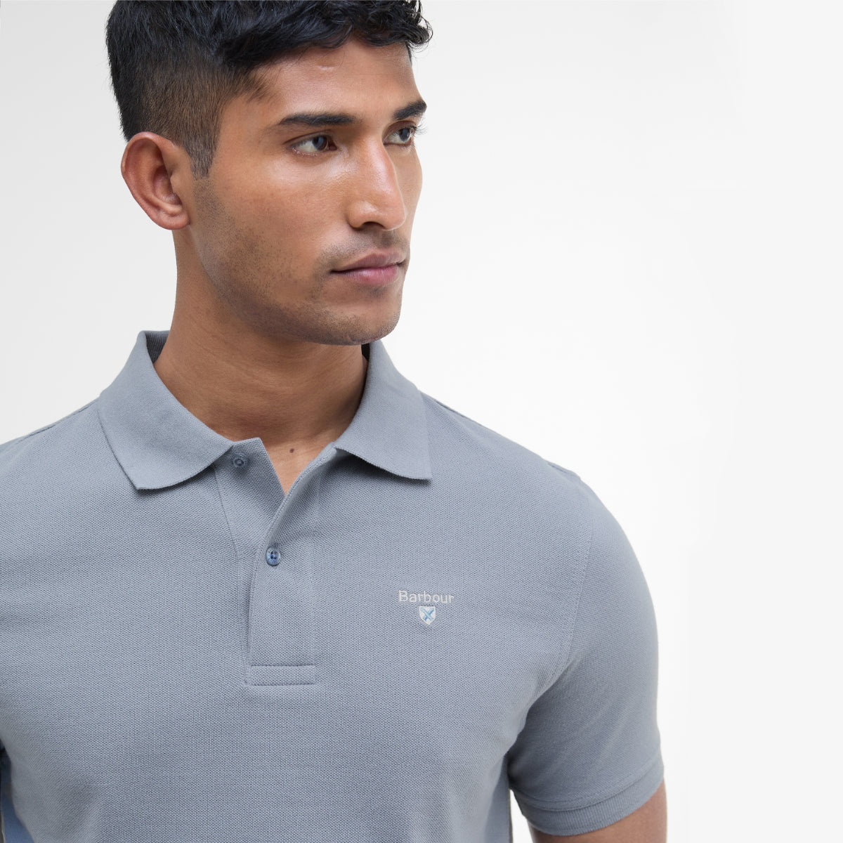 Barbour Men's Sports Polo Shirt | Washed Blue