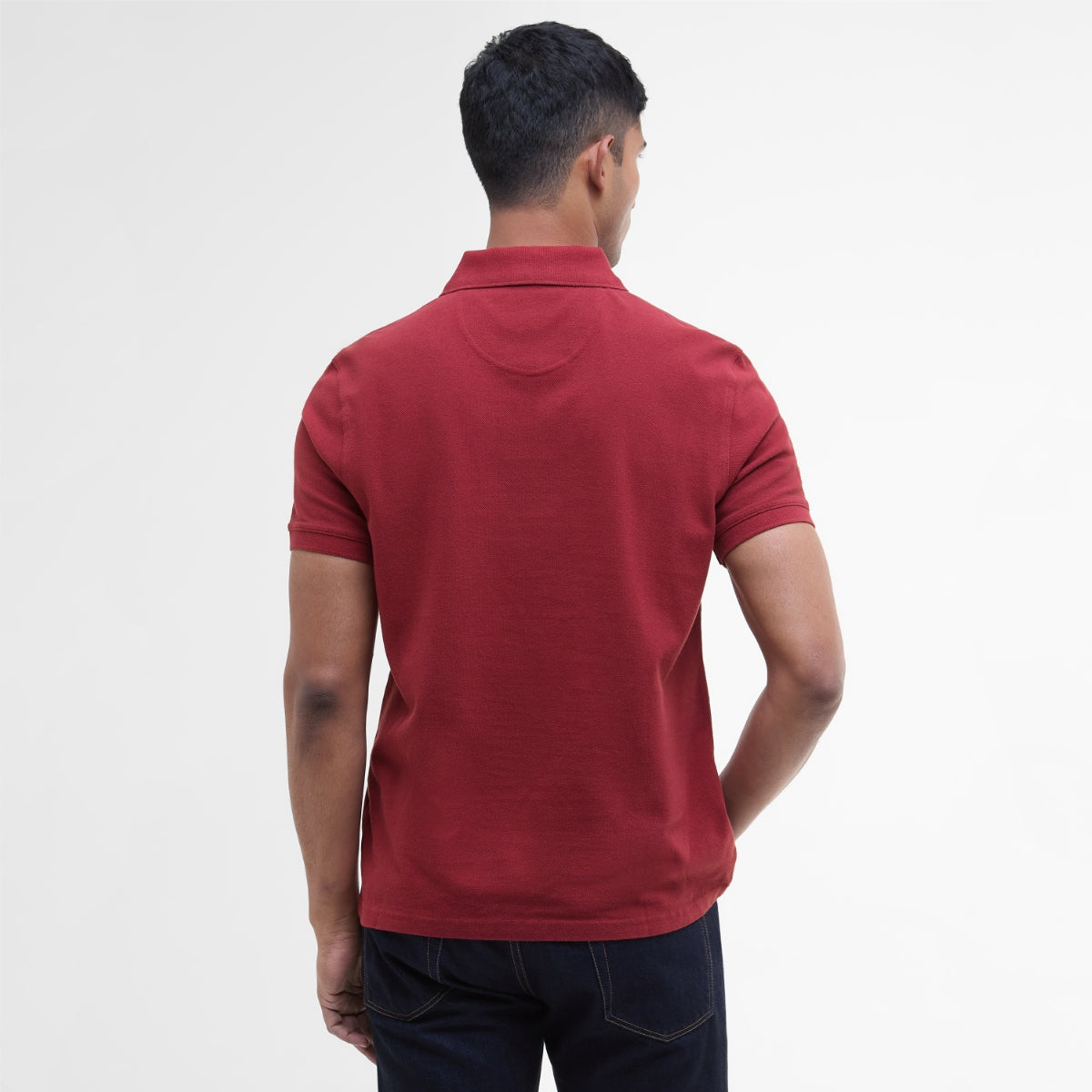 Barbour Men's Sports Polo Shirt | Biking Red