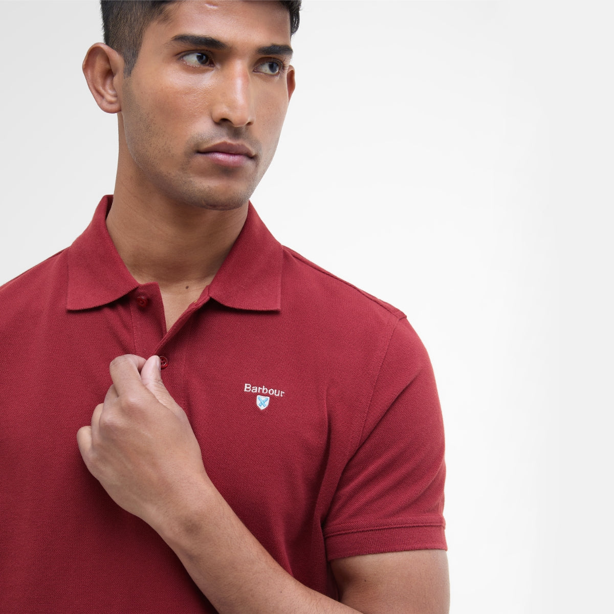 Barbour Men's Sports Polo Shirt | Biking Red