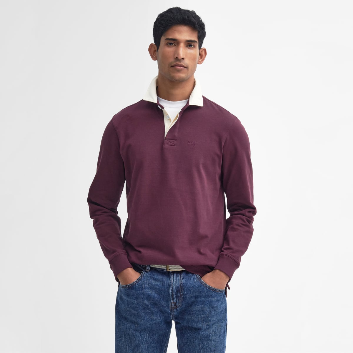 Barbour Howtown Men's Rugby Shirt | Merlot