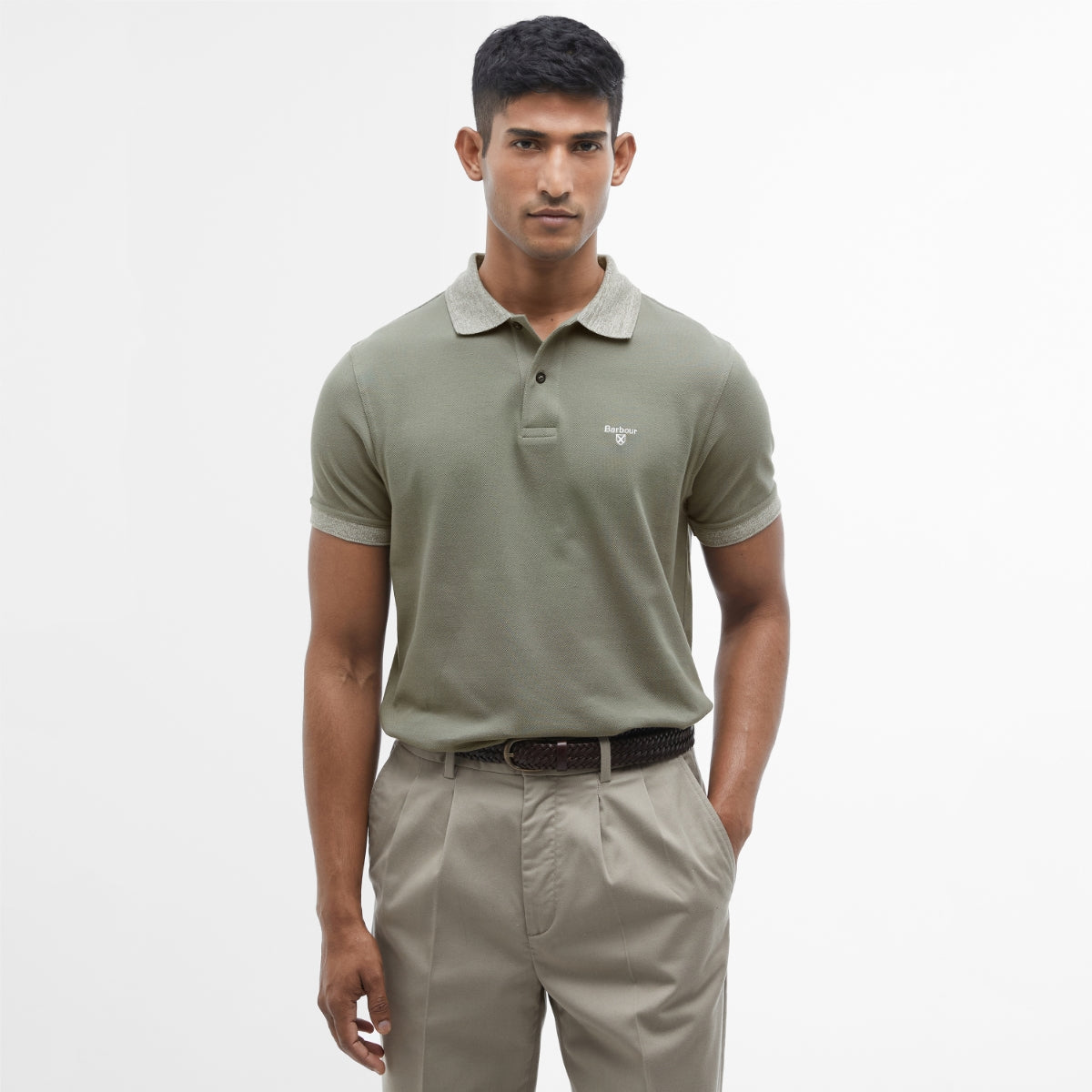 Barbour Marlton Men's Polo | Green Slate