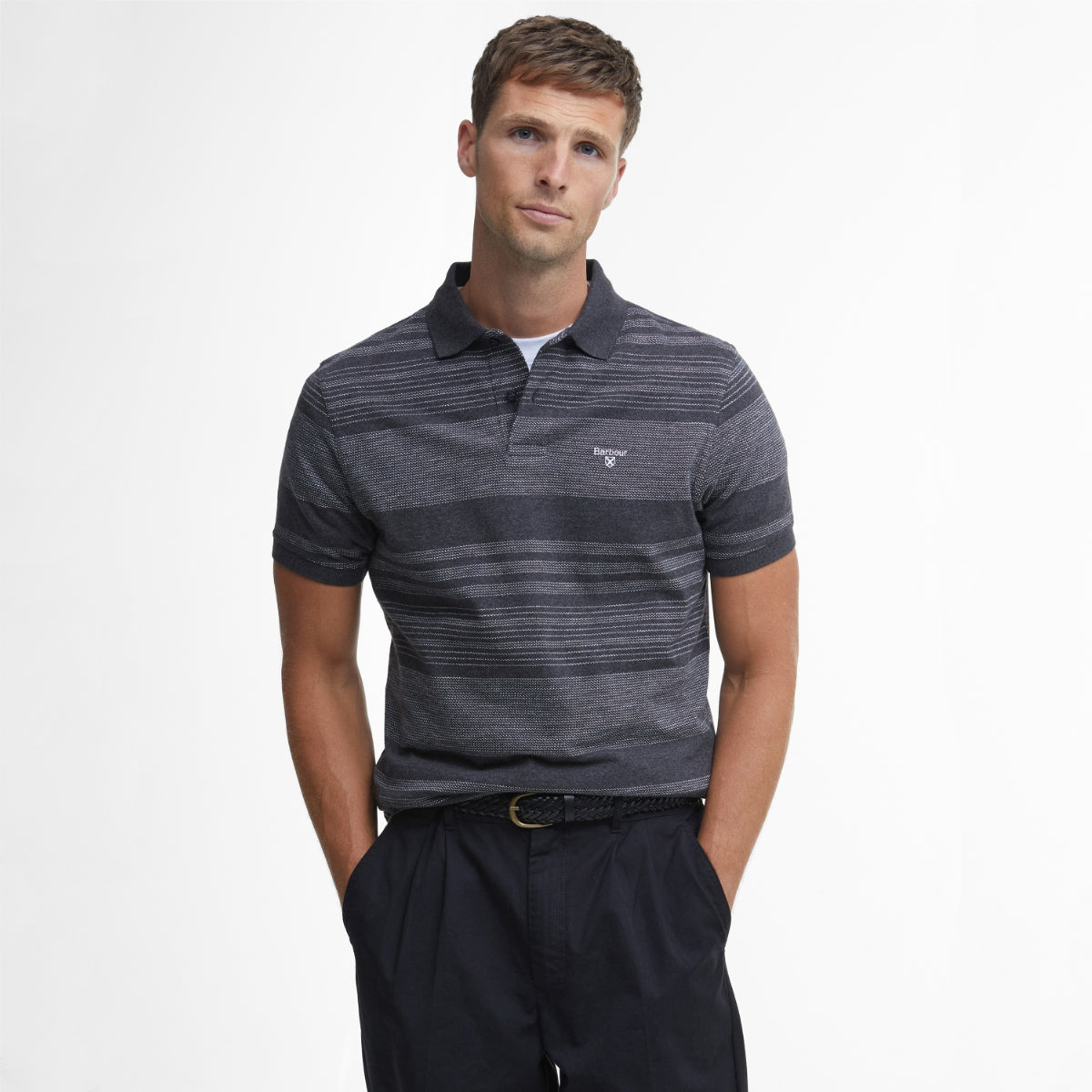 Barbour Colburn Men's Polo | Charcoal