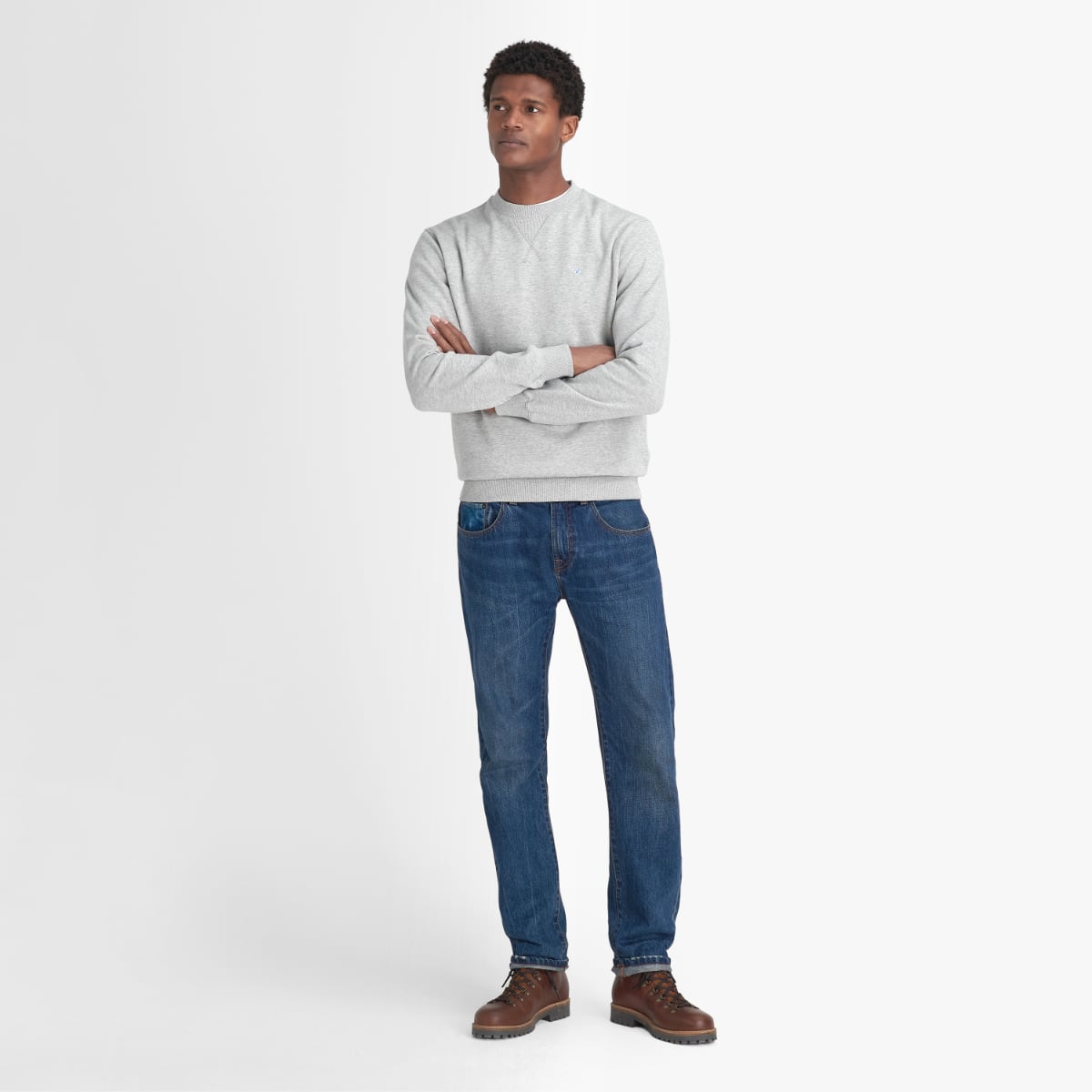 Barbour Beckhill Crew Men's Sweatshirt | Grey Marl