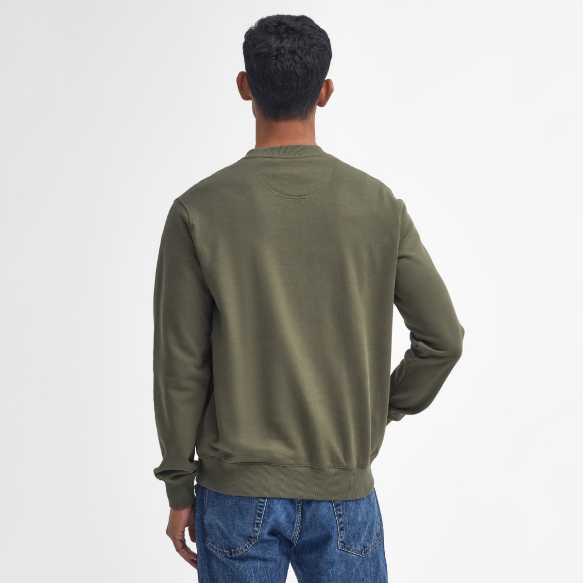 Barbour Beckhill Crew Men's Sweatshirt | Mid Olive