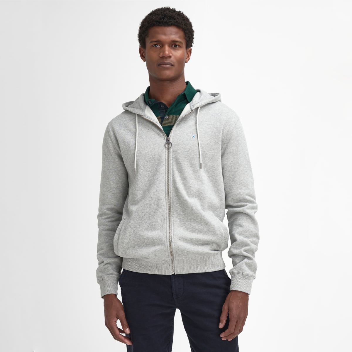 Barbour Beckhill Hoodie Men's Sweatshirt | Grey Marl