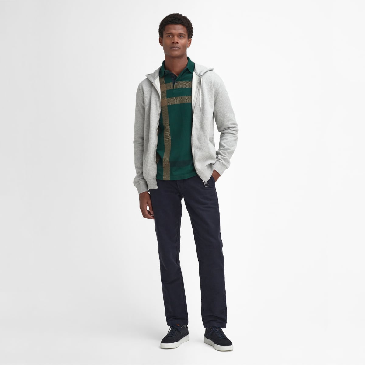 Barbour Beckhill Hoodie Men's Sweatshirt | Grey Marl