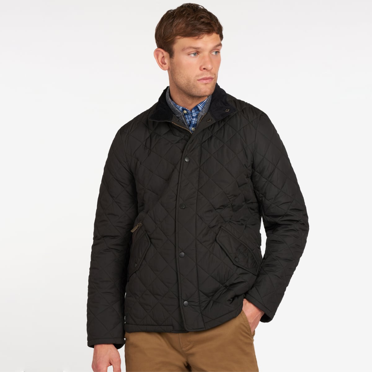 Barbour chelsea 2024 sportsquilt jacket black