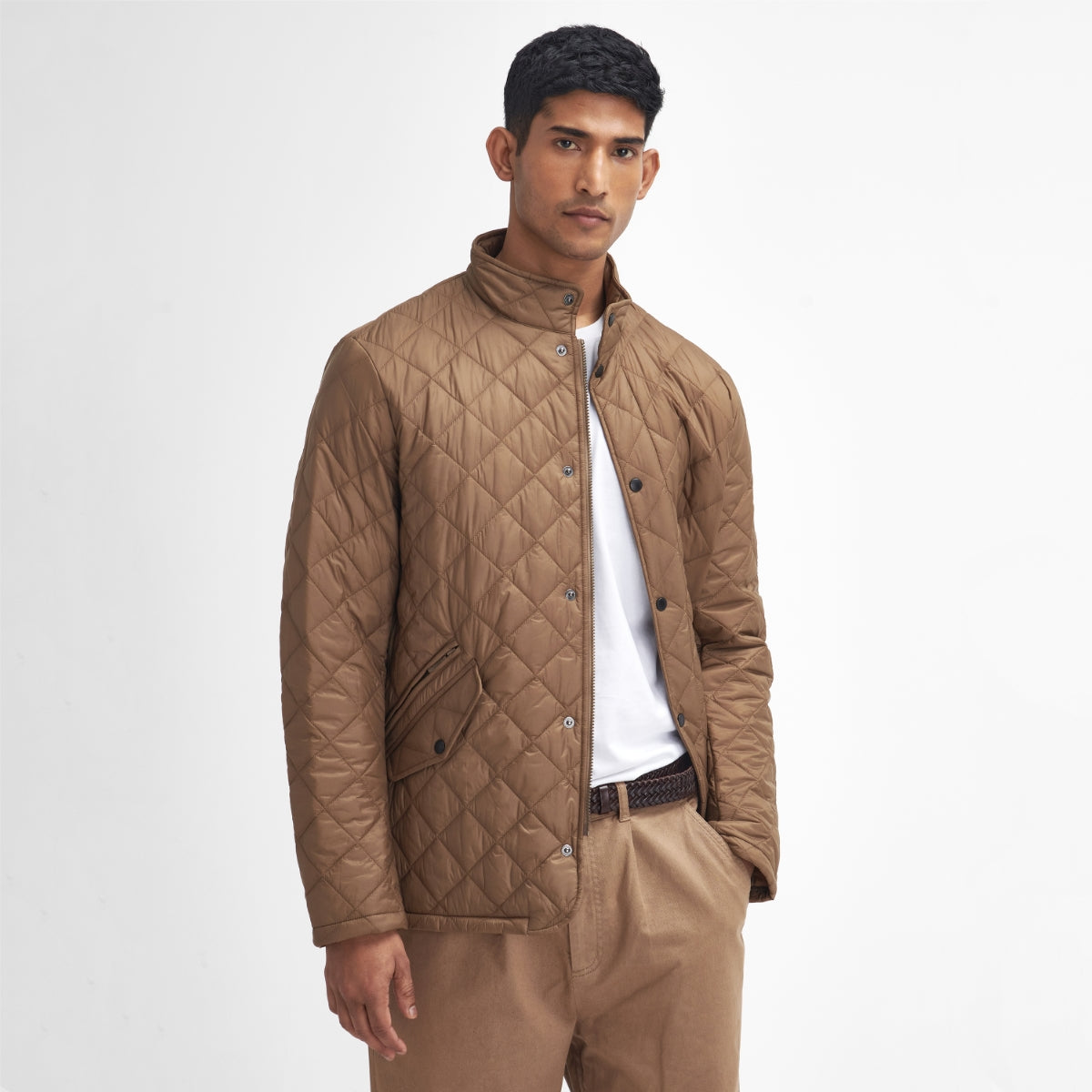 Barbour Flyweight Chelsea Quilted Men's Jacket | Light Sandstone