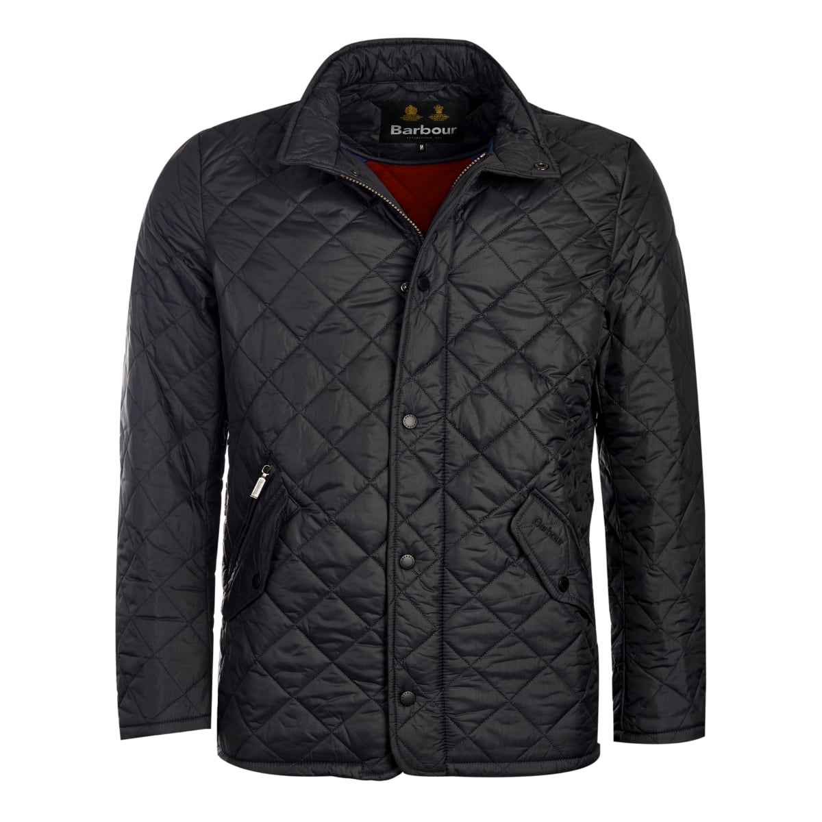 Mens black deals quilted barbour jacket