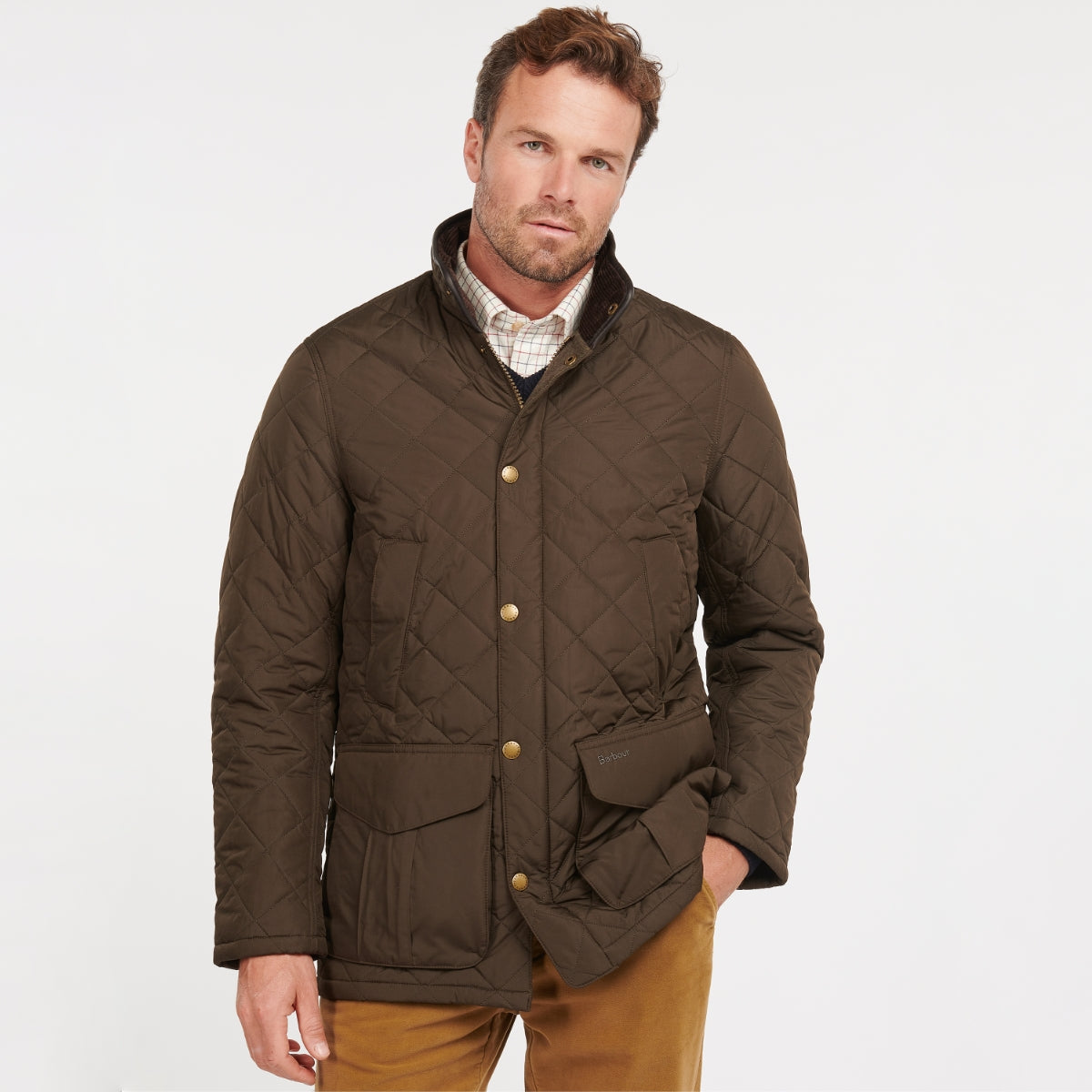 Barbour Devon Quilted Men's Jacket | Olive