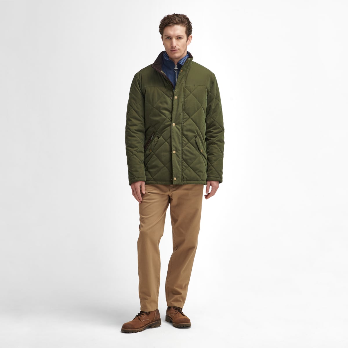 Barbour Elter Quilted Men's Jacket | Olive