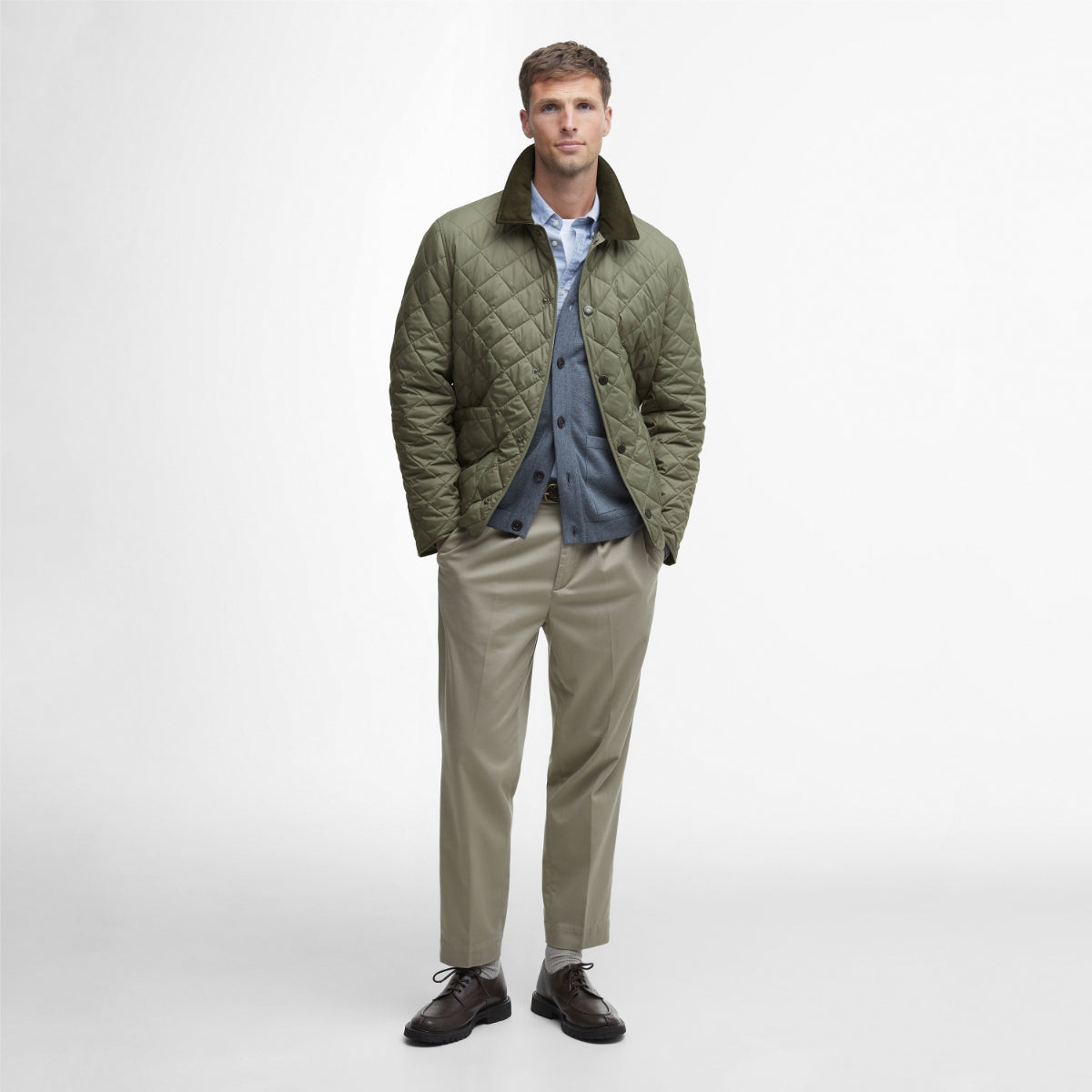 Barbour Lindfield Quilted Men's Jacket | Khaki