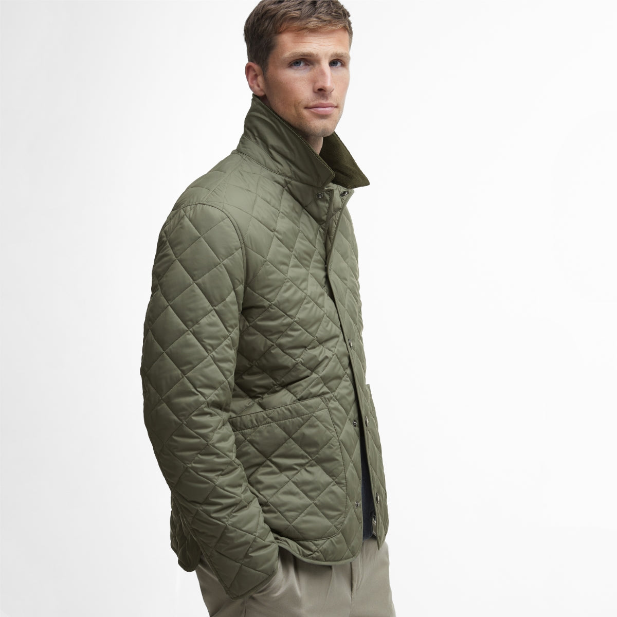 Barbour Lindfield Quilted Men's Jacket | Khaki