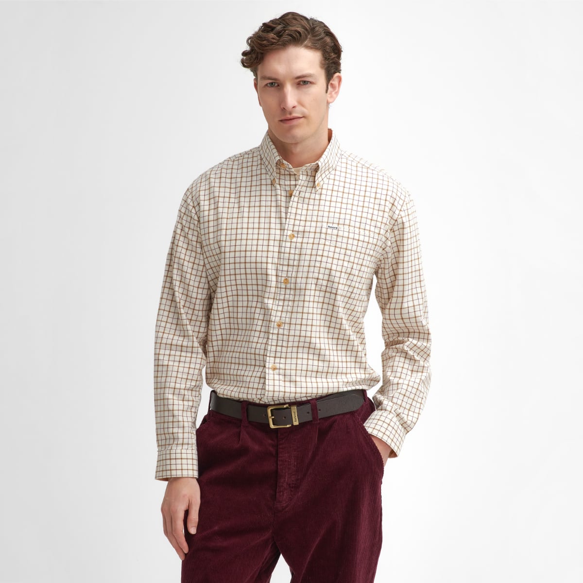 Barbour Bank Regular Fit Men's Shirt | Merlot