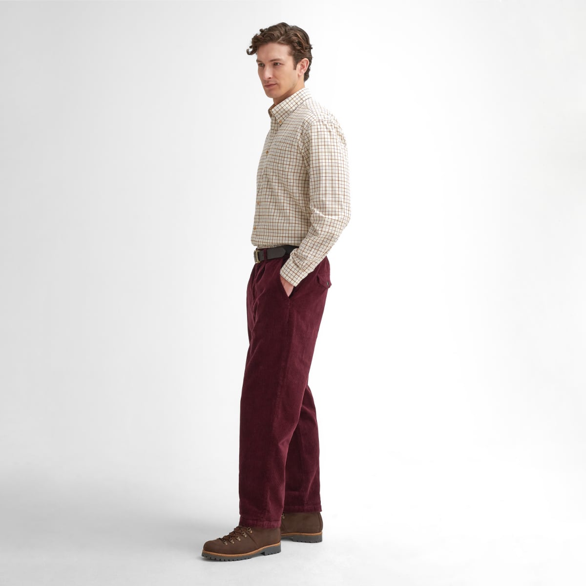 Barbour Bank Regular Fit Men's Shirt | Merlot