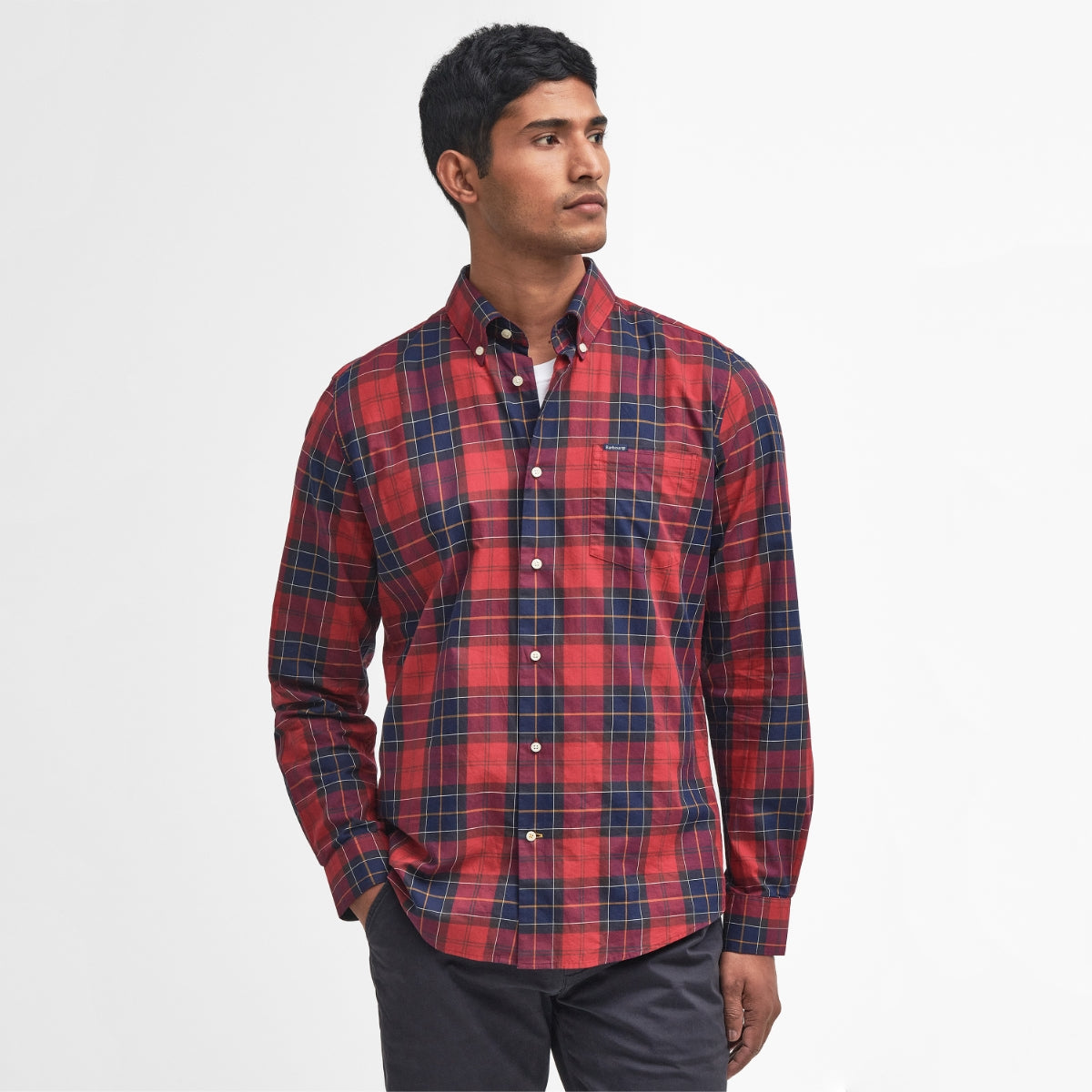 Barbour Wetheram Tailored Fit Men's Shirt | Red