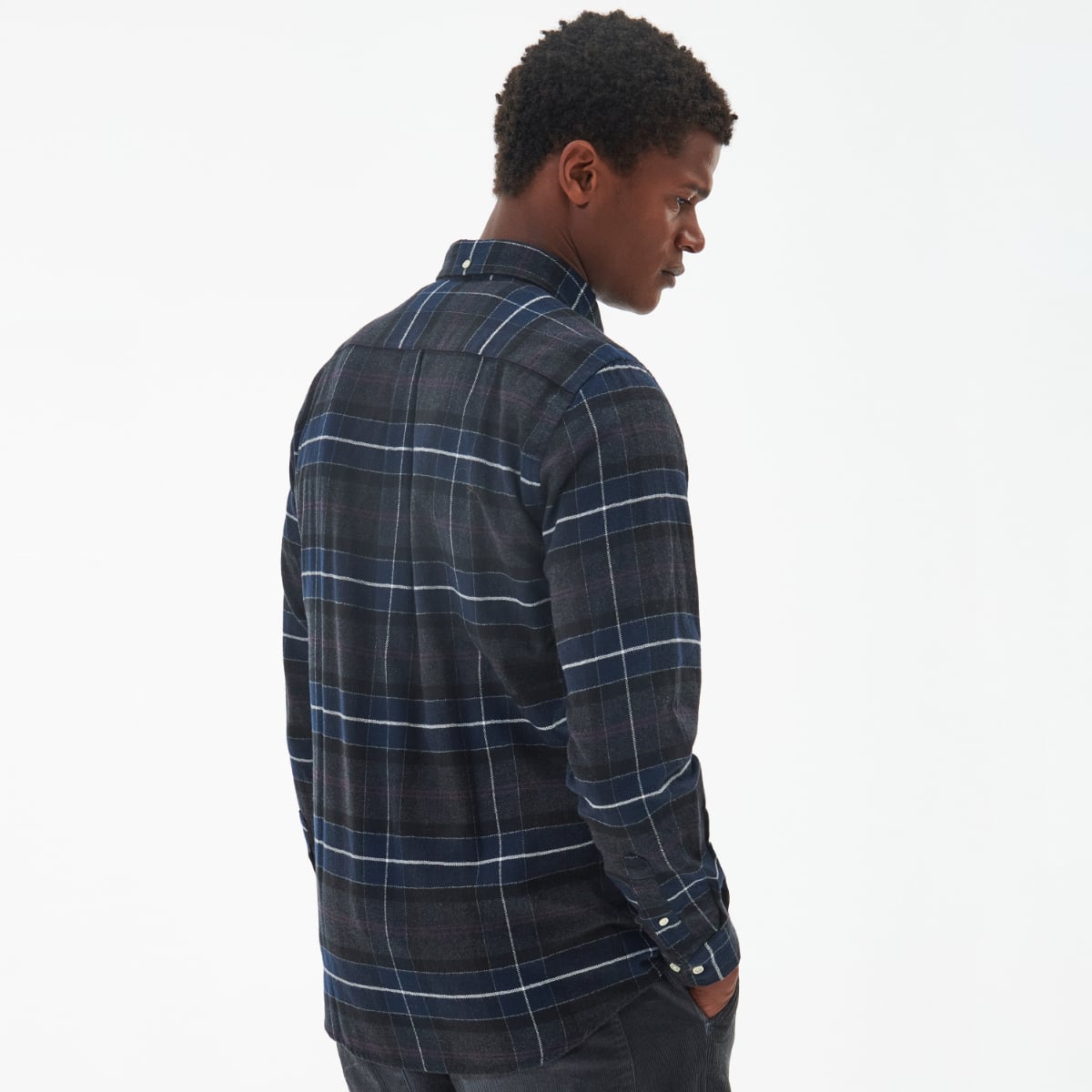 Barbour Kyeloch Tailored Fit Men's Shirt | Black Slate