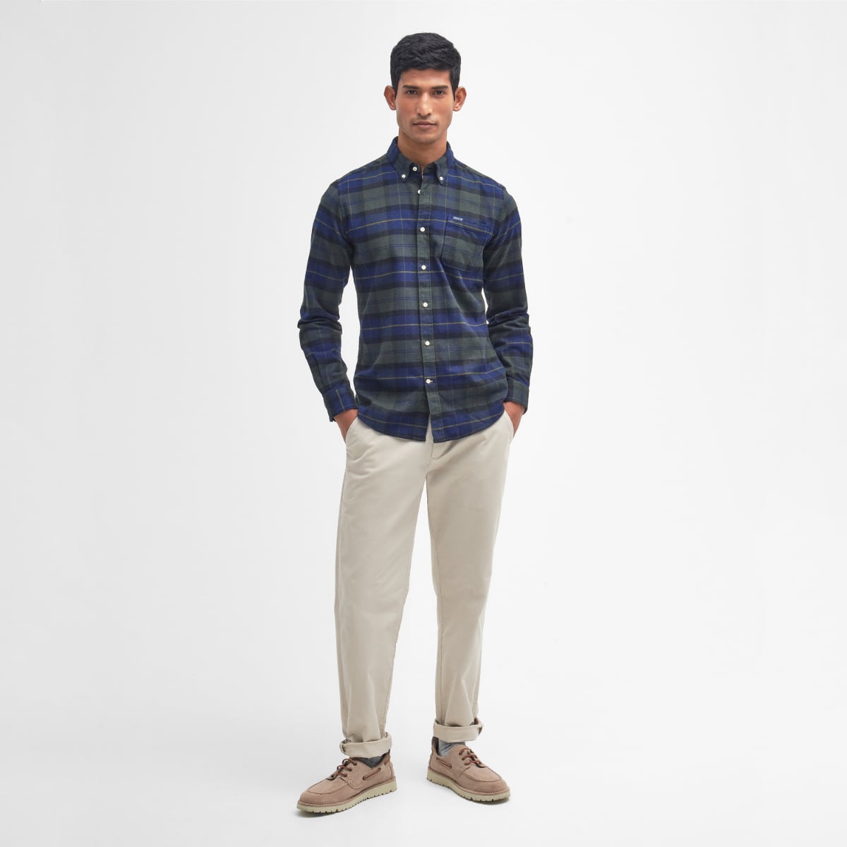 Barbour Kyeloch Tailored Fit Men's Shirt | Olive Night