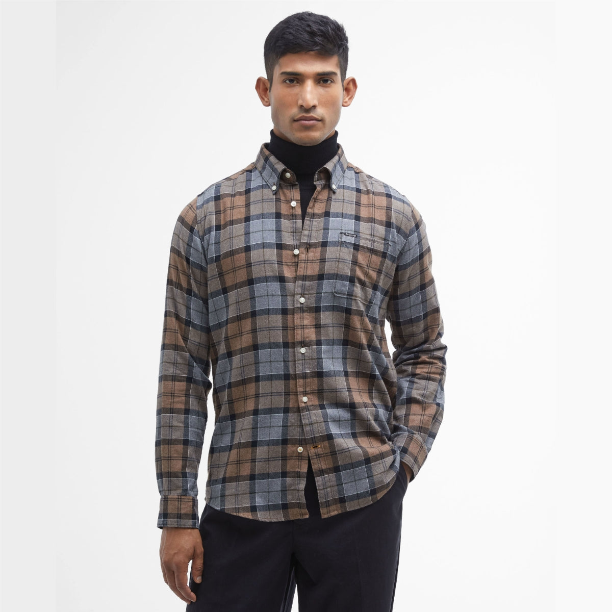 Barbour Rasay Tailored Fit Men's Shirt | Cedarwood