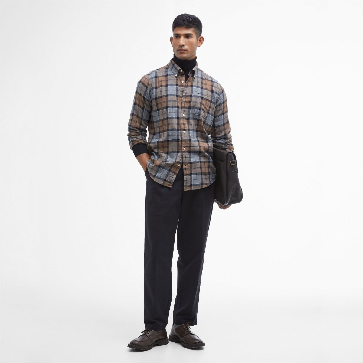 Barbour Rasay Tailored Fit Men's Shirt | Cedarwood