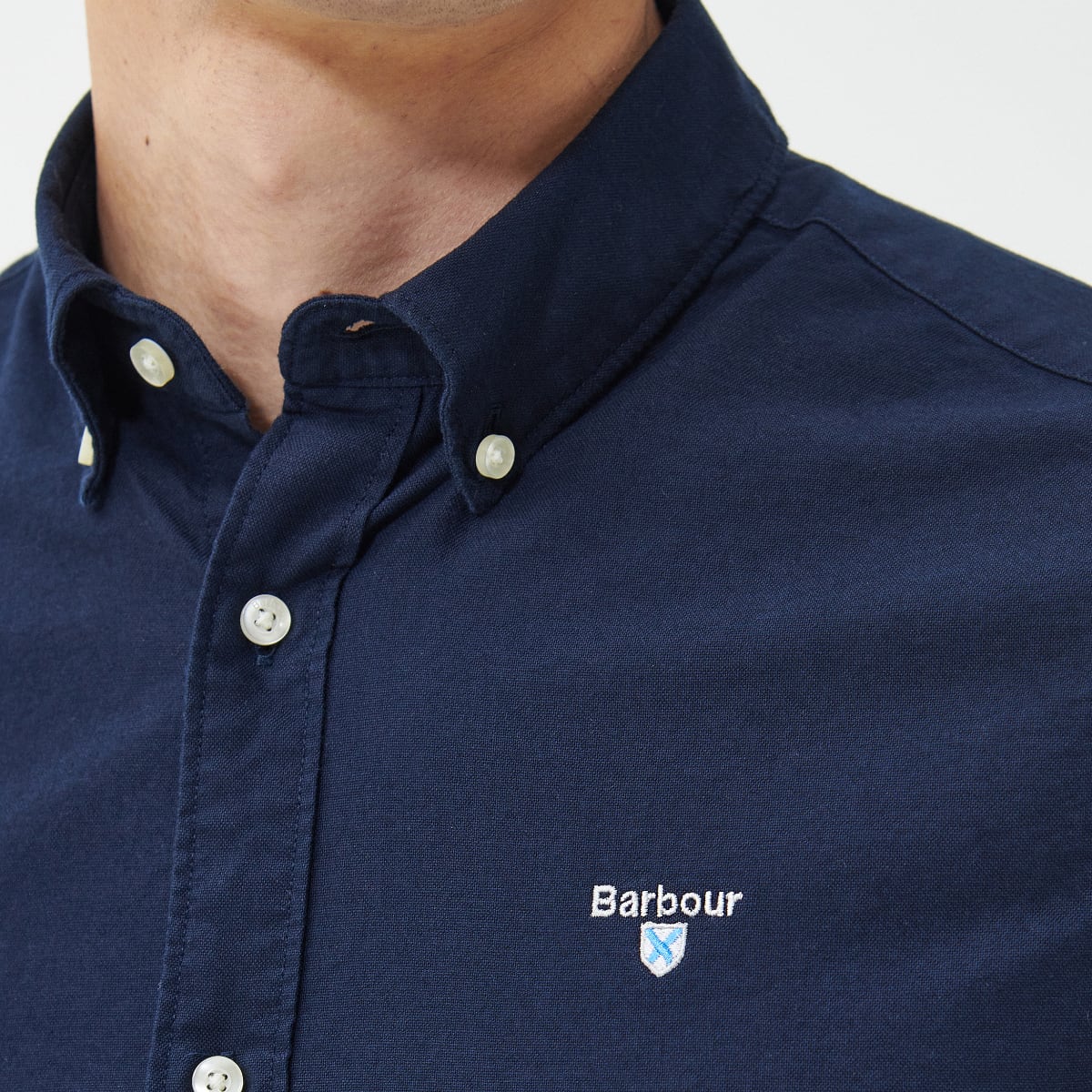 Barbour hot sale navy shirt