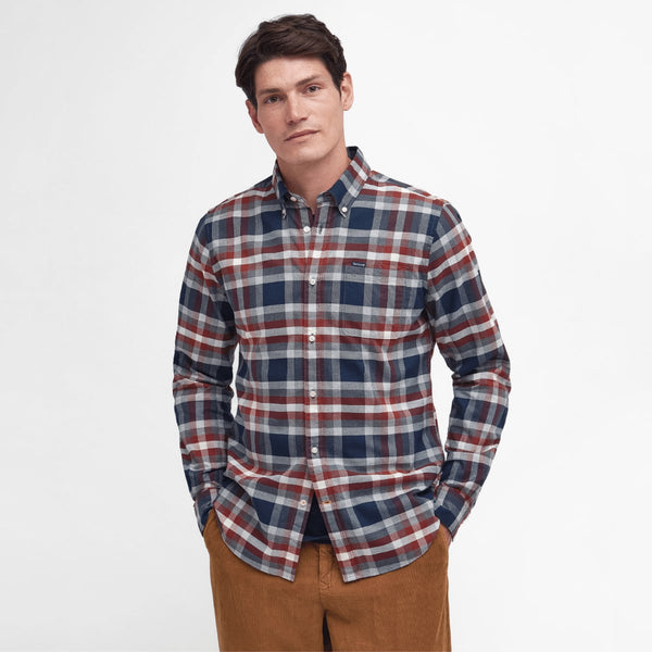 Barbour Bowmont Tailored Fit Men's Shirt | Fired Brick