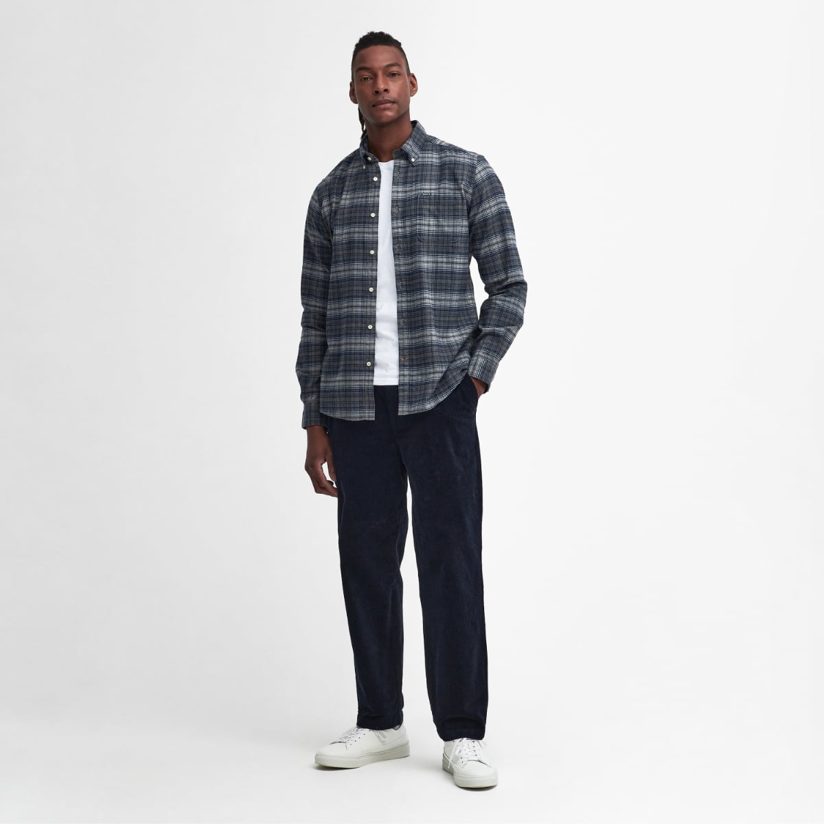 Barbour Forestfield Tailored Fit Men's Shirt | Grey Marl