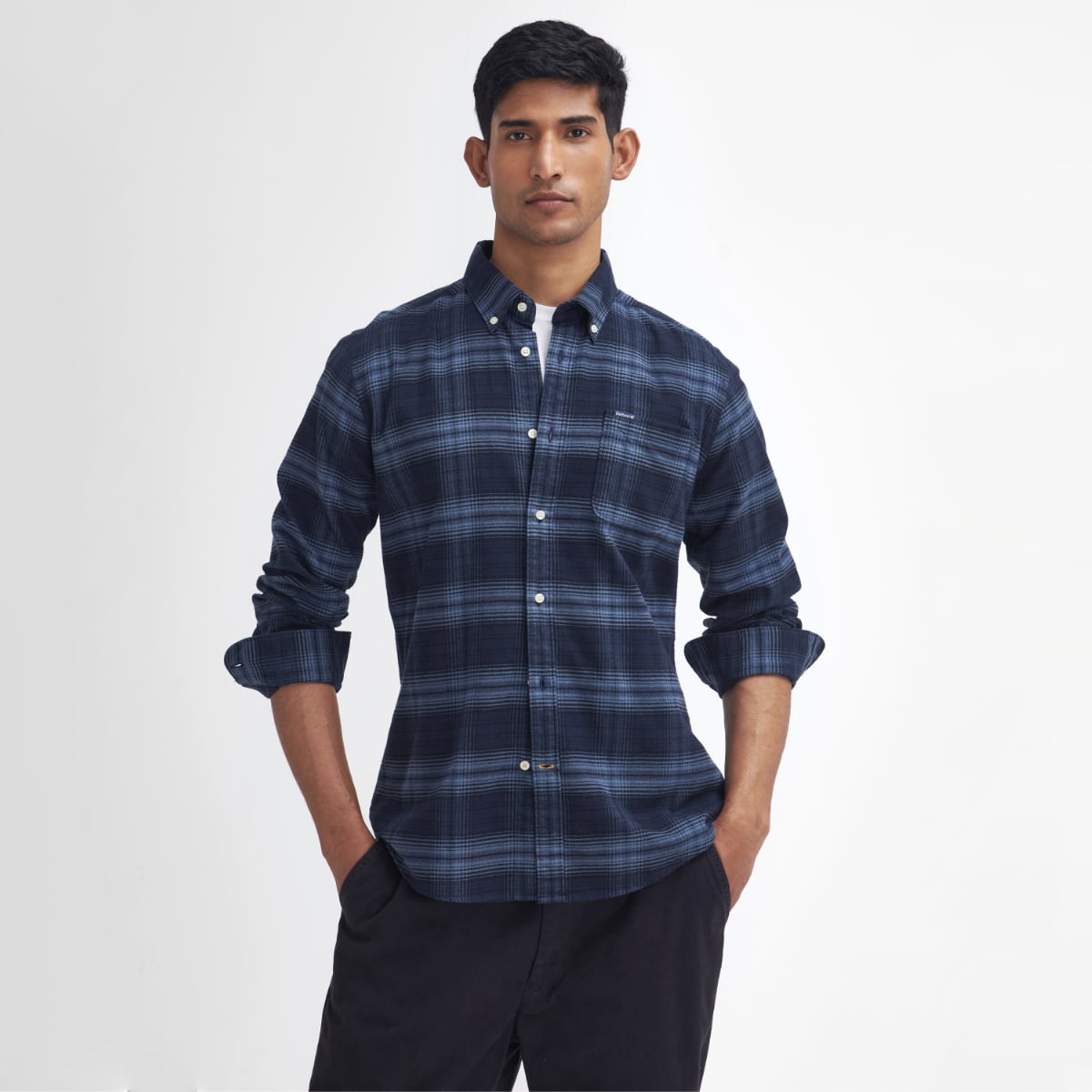 Barbour Forestfield Tailored Fit Men's Shirt | Navy