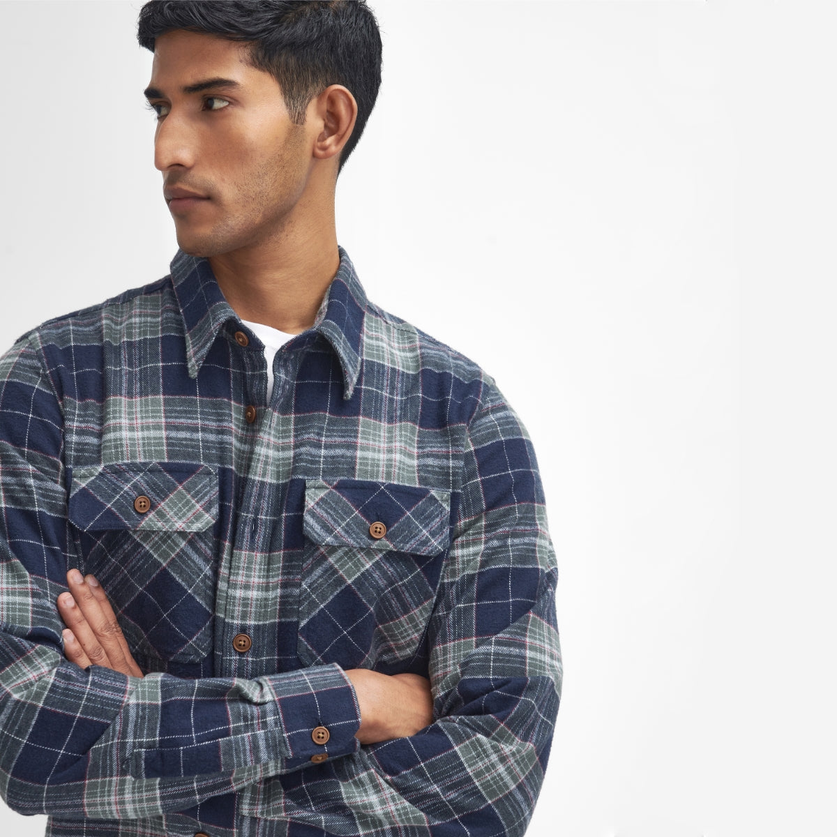 Barbour Allenhill Tailored Fit Men's Shirt | Navy