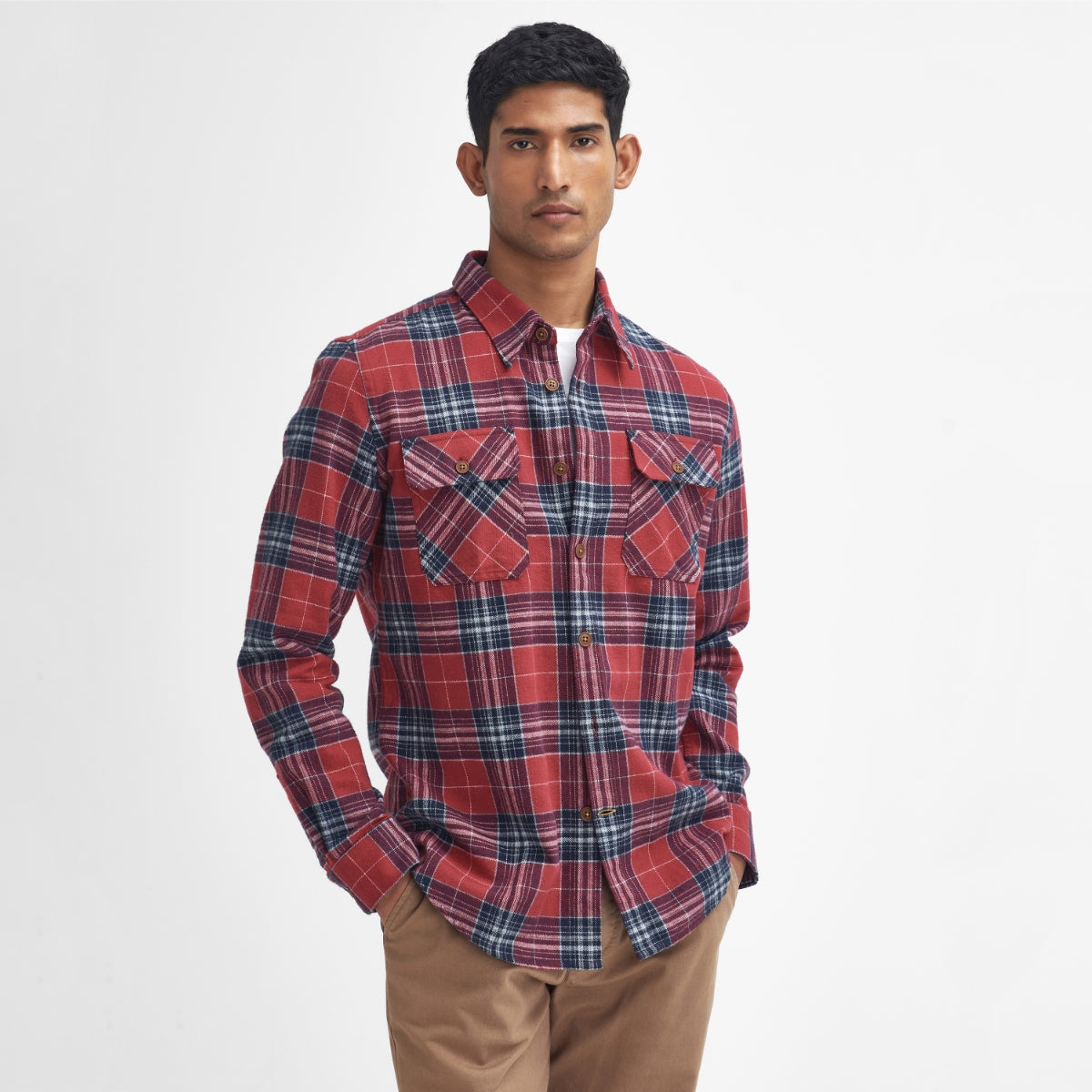 Barbour Allenhill Tailored Fit Men's Shirt | Highland Red