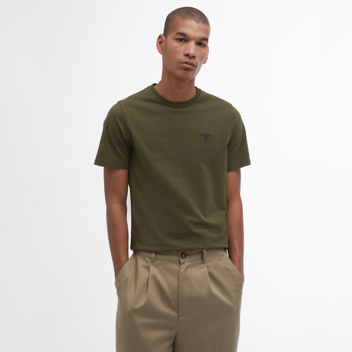 Barbour Men's Sports T-Shirt | Mid Olive