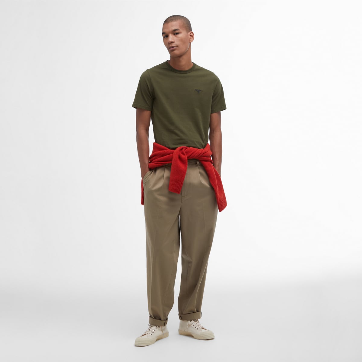 Barbour Men's Sports T-Shirt | Mid Olive