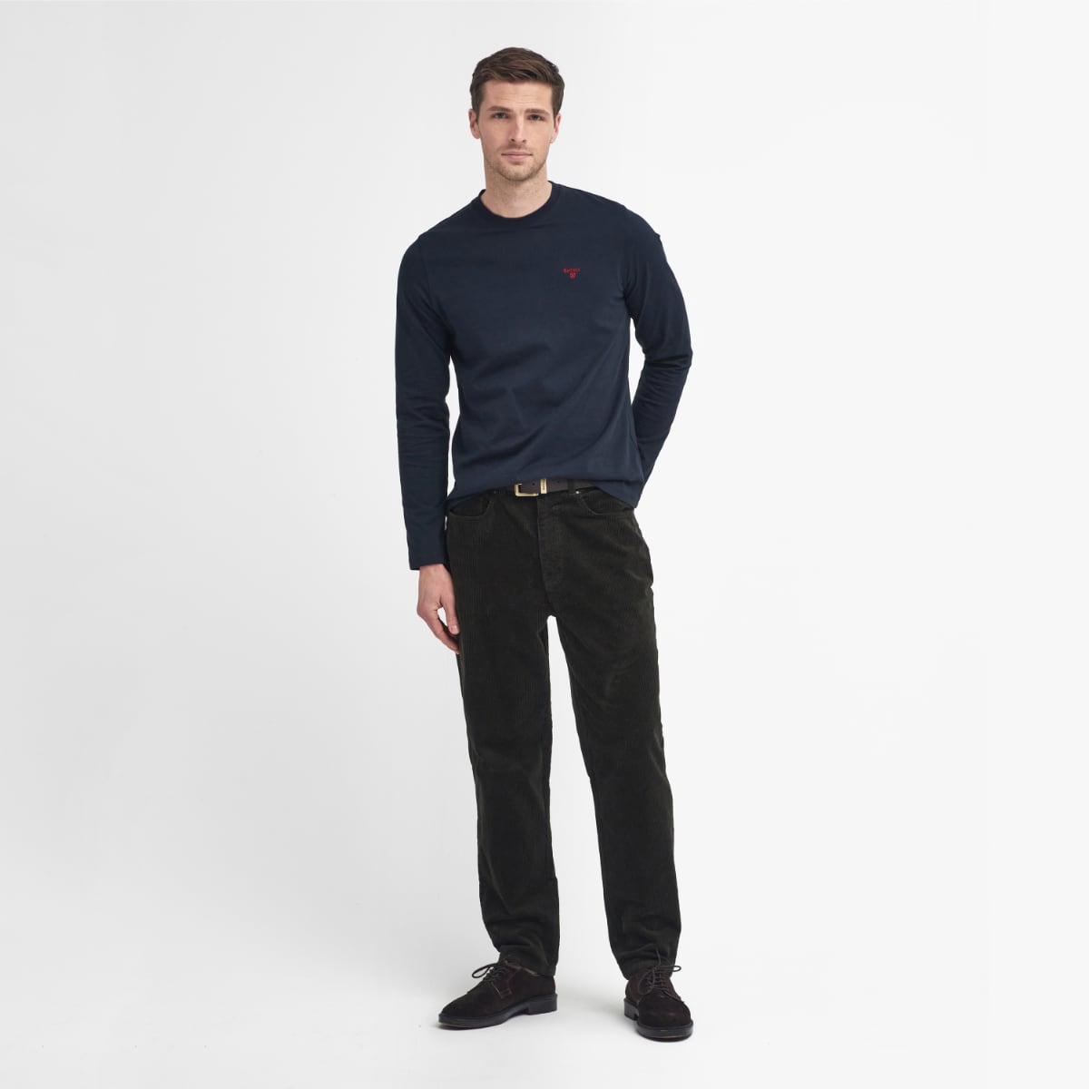 Barbour Men's LONG SLEEVE Sports T-Shirt | Navy