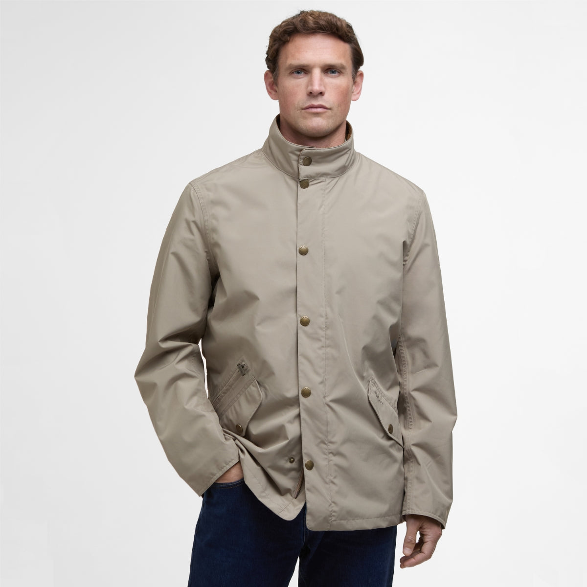 Barbour Spoonbill Waterproof Men's Jacket | Military Brown