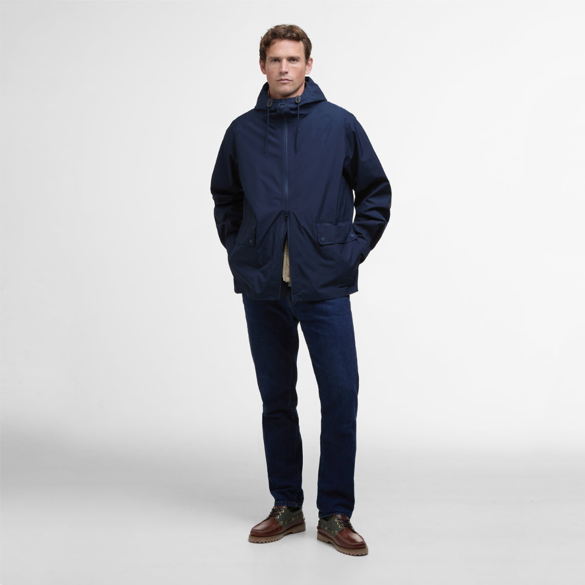 Barbour Trover Waterproof Men's Jacket | Navy