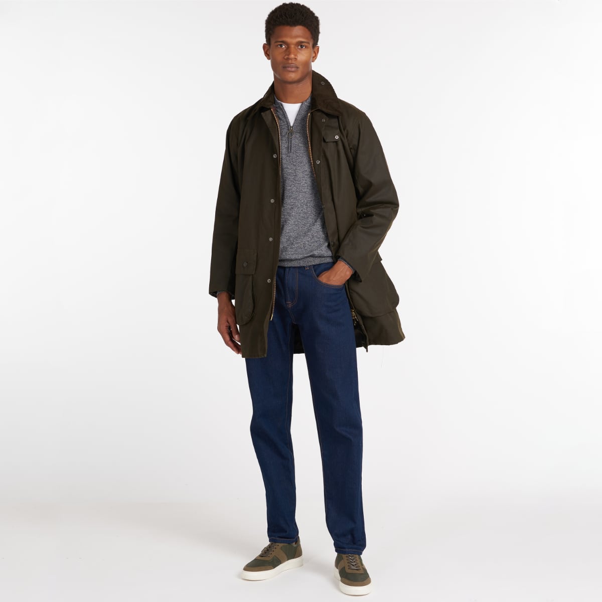Barbour Classic Northumbria Men's Waxed Jacket | Olive