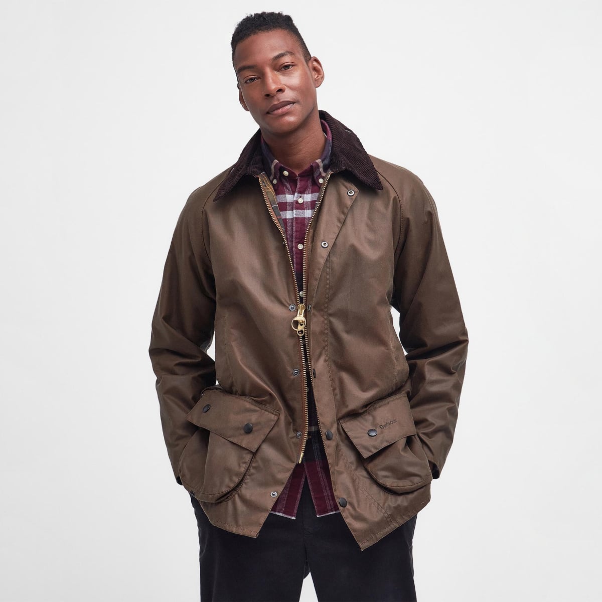 Barbour Beaufort Men's Waxed Jacket | Bark