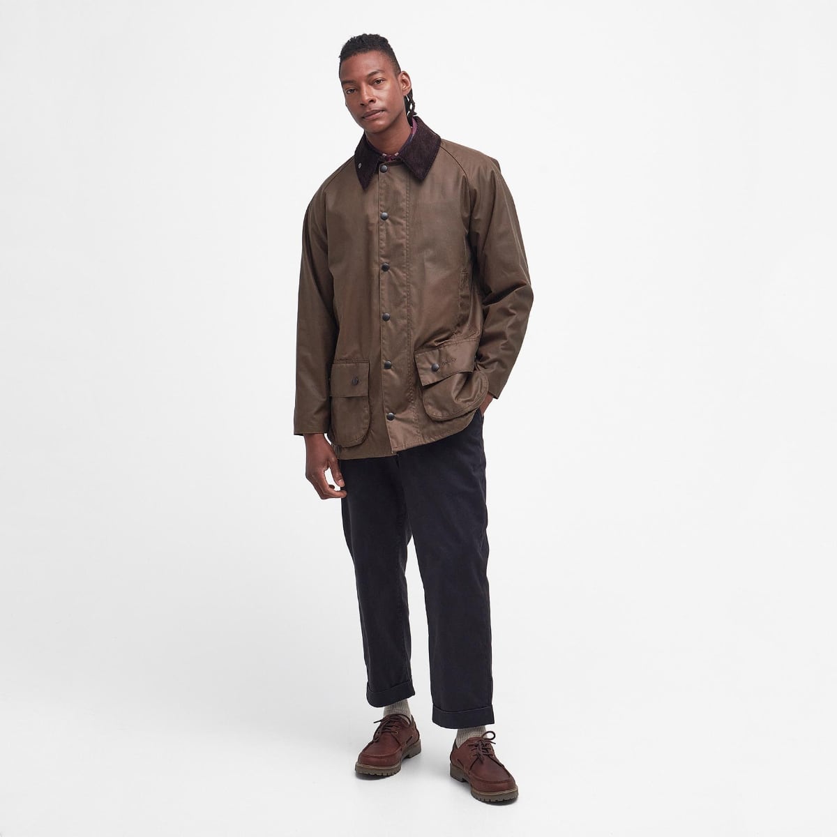 Barbour Beaufort Men's Waxed Jacket | Bark