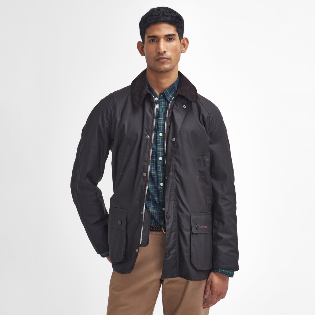 Barbour Ashby Men's Waxed Jacket | Rustic