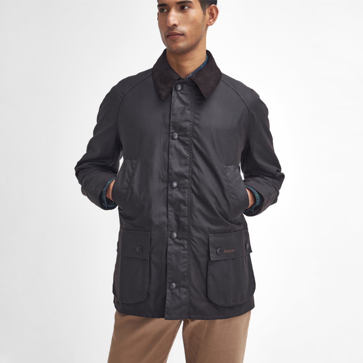 Barbour Ashby Men's Waxed Jacket | Rustic