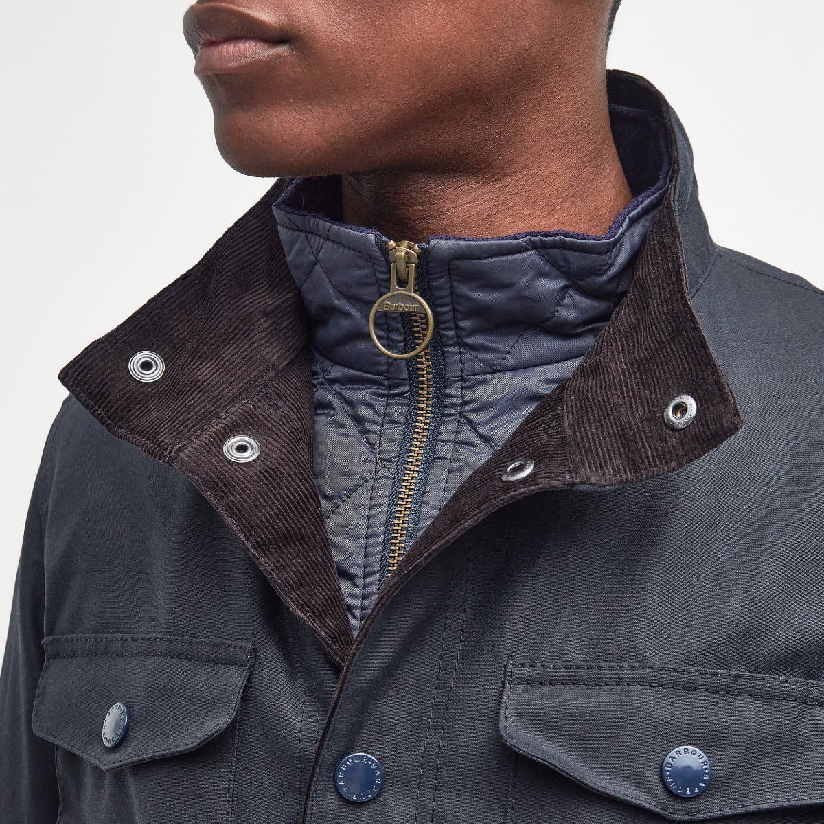 Blue barbour wax jacket mens best sale