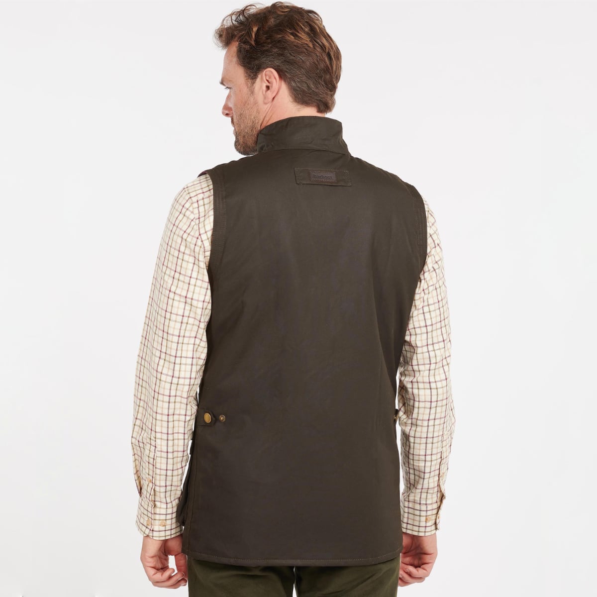 Barbour westmorland waxed gilet olive hotsell