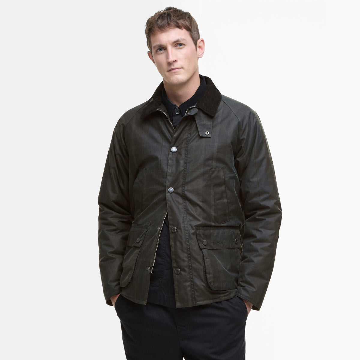 Barbour Check Bedale Men's Waxed Jacket | Dundee Tartan