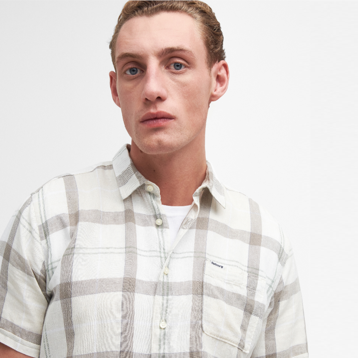 Barbour Croft Short Sleeve Regular Fit Men's Shirt | Saltmarsh Tartan