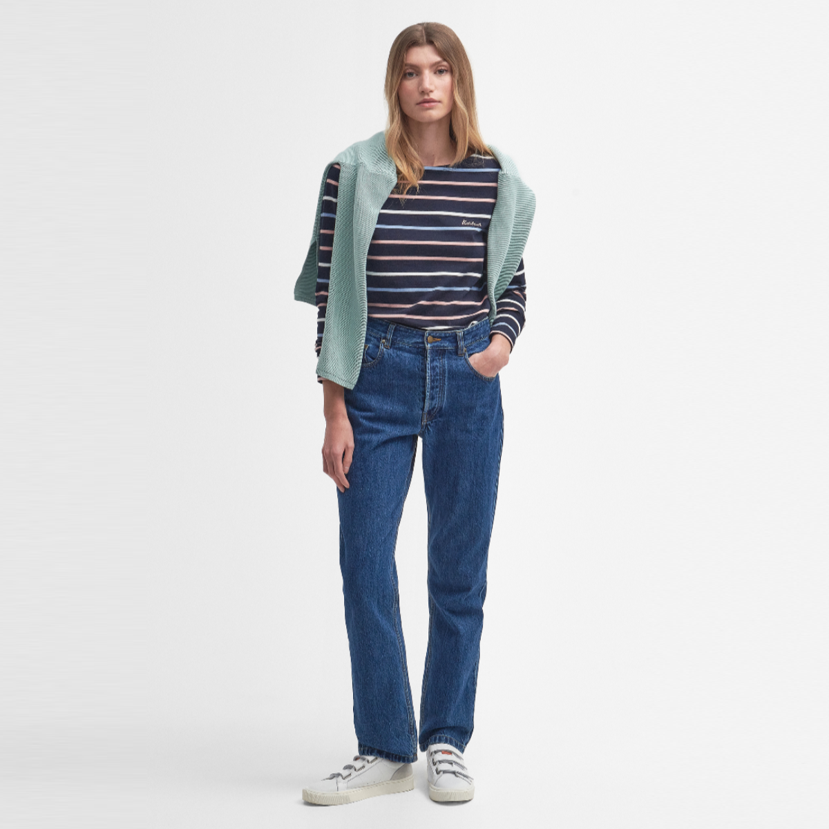 Barbour Hawkins Women's Top | Navy Stripe (Pre AW24)