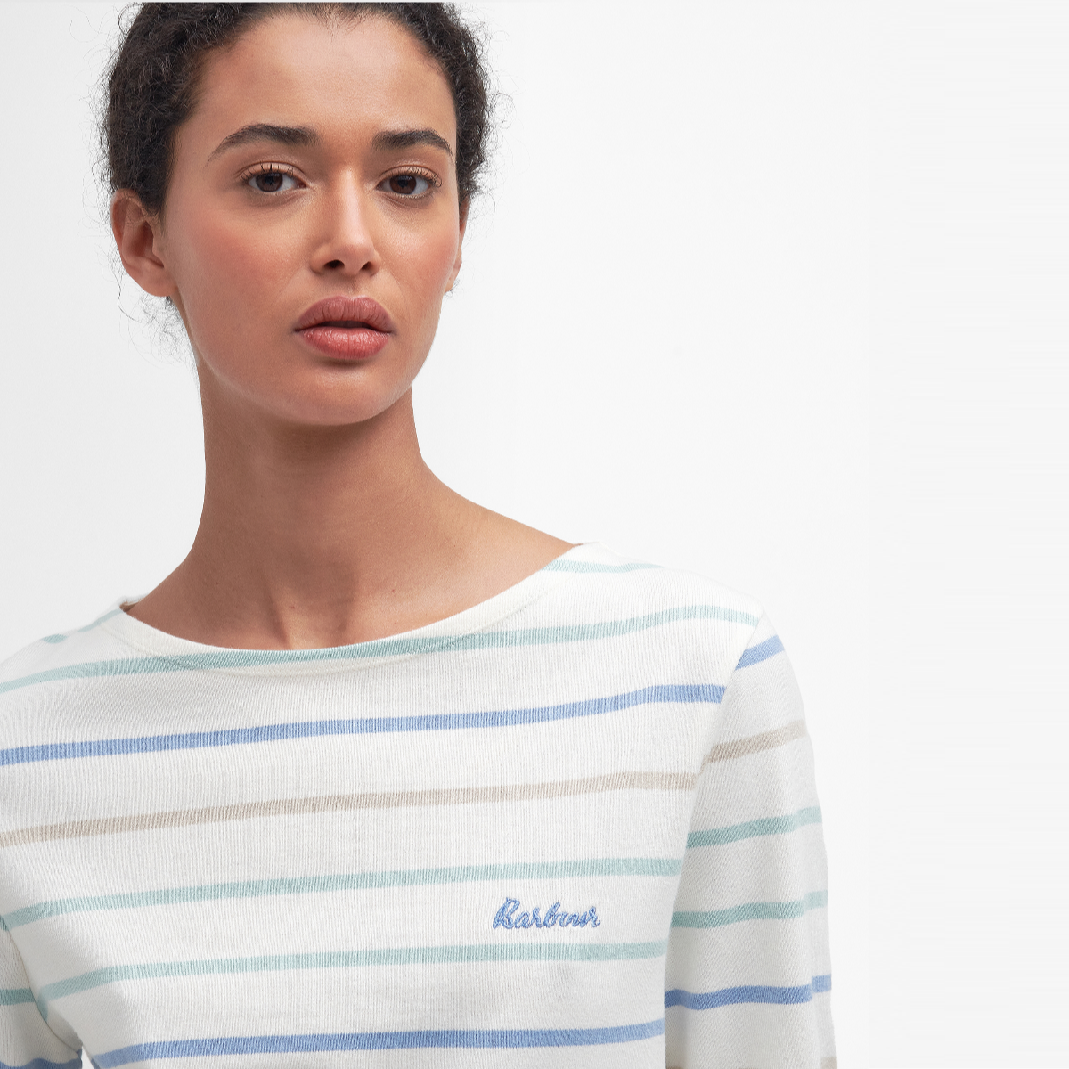 Barbour Women's Hawkins Top | Cloud Stripe (Pre AW24)