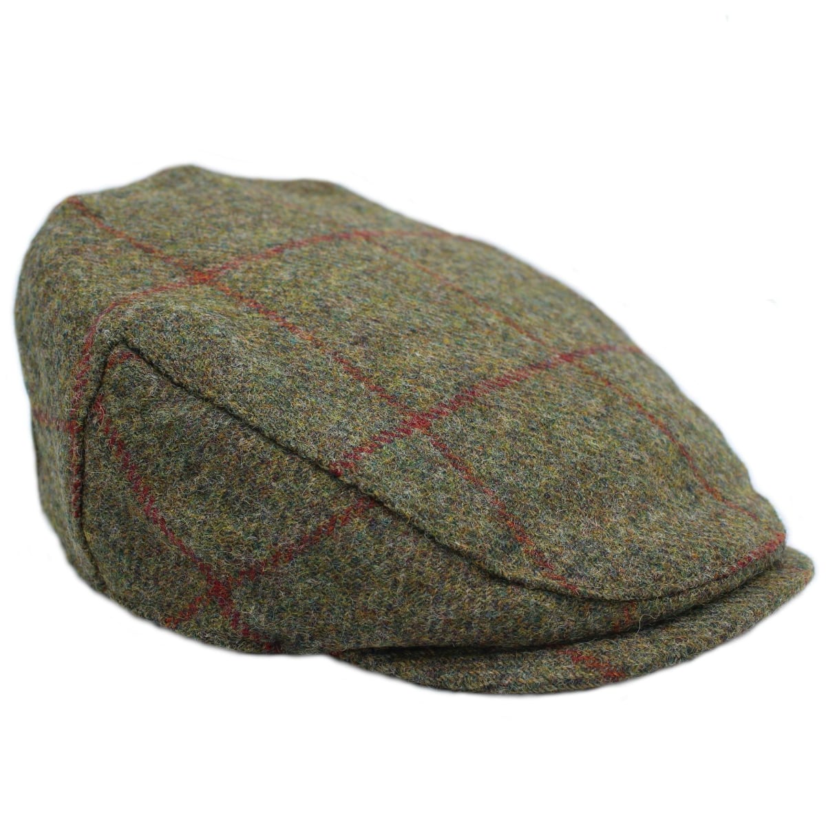 Heather Hats Kinloch Waterproof Tweed Cap | Brown/Red