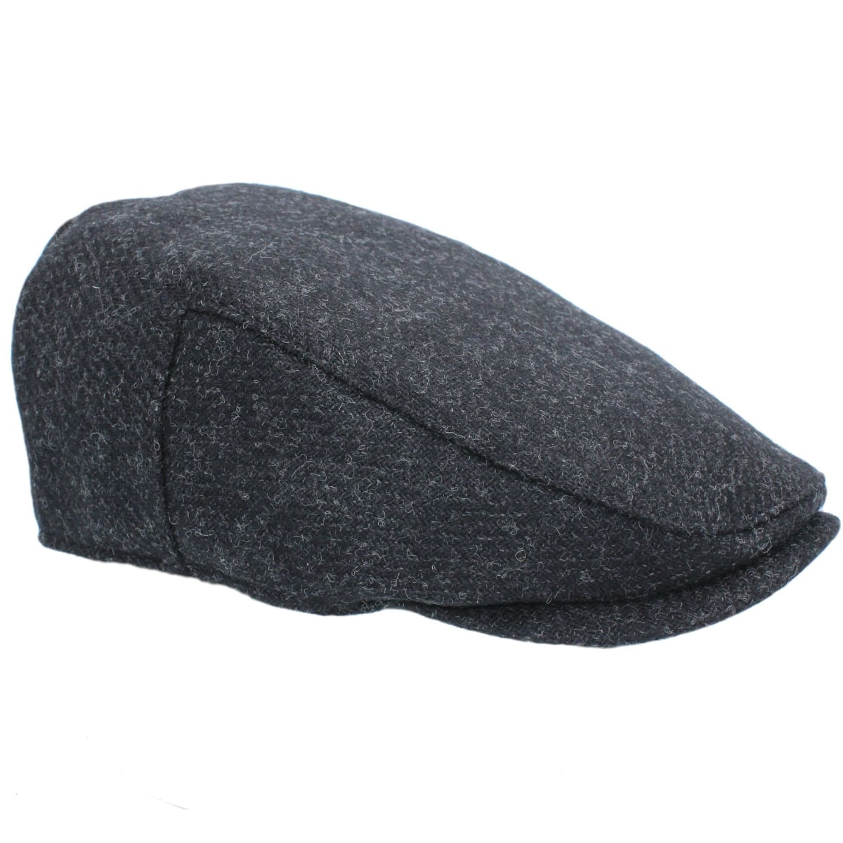 New Heather Hats Selby Tweed Cap | Black