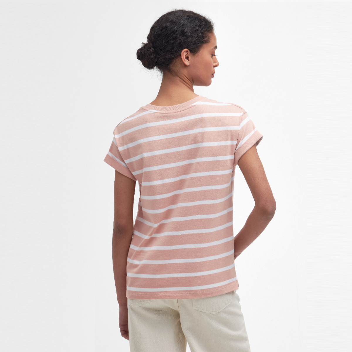 Barbour Otterburn Stripe Women's Tee | Misty Rose